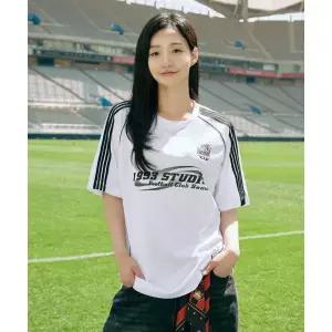 (매장정품)1993STUDIO [FC서울x1993스튜디오] 폴리 트랙 파이핑 저지 티셔츠_화이트
