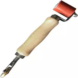 Zimpty ZY358 심 롤러 40mm 실리콘 황동 디테일 페니 PVC/TPO/EPDM 싱글 플라이 루프 테이프용 스무딩 도구
