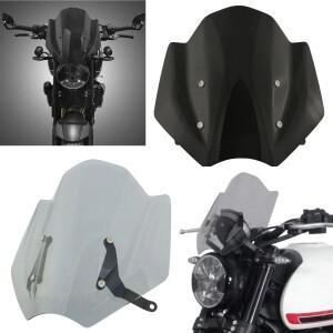 TAORIDER-MOTO 바이크 오토바이 전면 윈드 스크린 실드 디플렉터, 브래킷 포함, TRIUMPH 트라이던트 660 -2