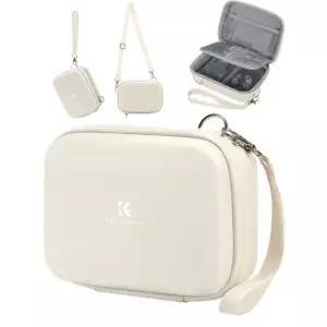 K&F 컨셉 디지털 소형 카메라 케이스, 컴팩트 방수 가방, CCD용 경량 슬링백 / 소니 DSCW800 DSCW830 캐논 파워샷 - 베이지 03-Pink