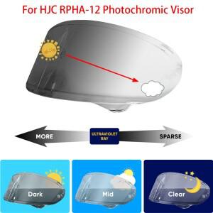 HJC RPHA 12 RPHA-12 헬멧 광변색 바이저 페이스 바이크 오토바이 쉴드 렌즈