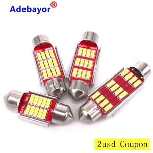 Festoon C5W 239 CANBUS 오류 없음, 자동 조명 4014, 12 SMD LED 인테리어 돔 독서등, 12V, 31mm, 100 개