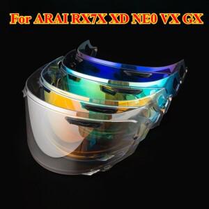 ARAI RX7X XD NE0 VX GX 페이스 실드 바이저 앞 유리 Sunshield Anti-UV 헬멧 액세서리 용 바이크 오토바이