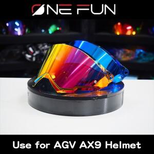 AX9 풀 페이스 헬멧 바이저, 바이크 오토바이 쉴드 렌즈, 야간 시야 확보 케이스 마스크 안경 (AGV 용)