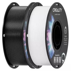 크리알리티 2kg 흑백 PETG 1.75mm 필라멘트, 3D 프린터 필라멘트 번들, 우수한 견고성 높은 정밀도, 무취 무독성 방습, 광택, 정확도 + /- 0.02mm