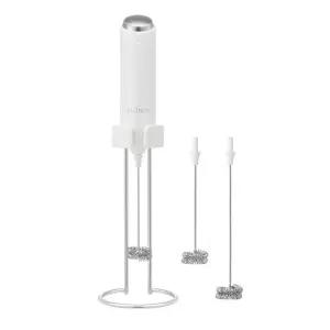 펜디 충전식 우유 거품기 핸드헬드, USB-C 충전 스탠드가 있는 커피 전기 음료 믹서 커피용 미니 거품기, 말차