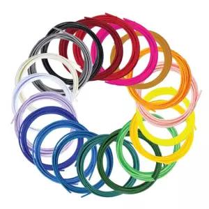 SCRIB3D 펜 필라멘트 리필, 20가지 색상, 320피트, 1.75mm PLA, SCRIB3D, PIKA3D, MYNT3D 및 기타 대부분의 3D 프린팅 펜과 함께 작동합니다