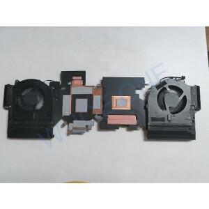 델 에일리언웨어 M17 R5 0KDKNW용 팬 DC 12V가 포함된 A+ 노트북 CPU GPU 냉각 방열판