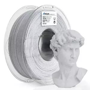 아몰렌 PLA 3D 프린터 필라멘트, 플라 필라멘트 대리석 1.75mm 화이트 스톤 프린팅 가정 장식용 1KG / 2.2파운드 1 Wood-red Cedar