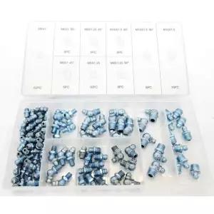 툴존 110pc 그리스 건 니플 피팅 구색