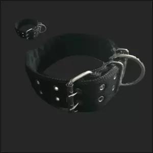 국방목걸이 PP 밸트 개목줄 검정 강아지 대형견 50mm 70cm