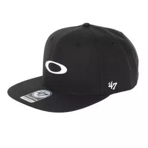 Oakley 남성용 47 B1B 타원형 모자, 블랙아웃/화이트, 원 사이즈 368970