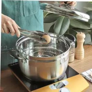 3중곰솥 스텐 찜냄비 스텐레스찜냄비 가정용곰솥
