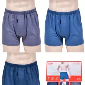 혜명마트 부드러운 터치감 우수한 통기성 디럭스 남성 빅사이즈 사각팬티(3매입) 순면팬티 빅사이즈남자속