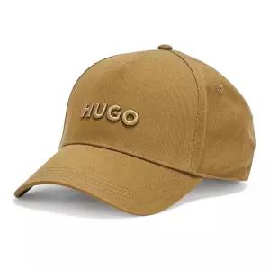 HUGO 남성용 빅 로고 면 야구 모자 브리티시 올리브 단일 사이즈