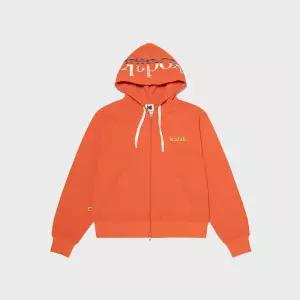 매장정품 코닥어패럴 레인보우 빅로고 후드 집업 우먼 ORANGE 3339792 257696