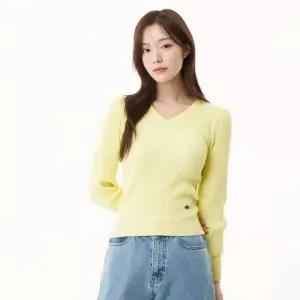 매장정품 PLASTIC ISLAND 플라스틱 아일랜드 골지 브이넥 슬림핏 니트 풀오버 PR2KL301 1539942