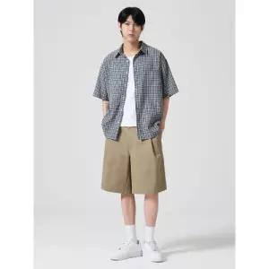 에잇세컨즈 워크 코튼 원턱 치노 쇼츠 베이지 454625HQCA