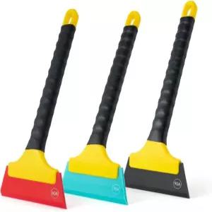 NEWISHTOOL 3 PCS TPU 고무 스퀴지 다양한 경도의 칼날 다용도 창문 클리너 도구 스노우 스크레이퍼 자동차 비닐 랩 틴트 물 제거기