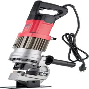 HUOTUO 1300W 전기 유압 홀 펀처 1/4 -4/5 펀칭 머신 도구 철 구리 알루미늄 판 앵글 스틸용 다이 5개 포함