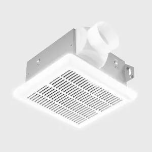기술 드라이브 욕실 배기구 팬 라이트 포함 50 CFM 매우 조용한 1.0Sone 800lm 3CCT LED 3000K/4000K/5000K
