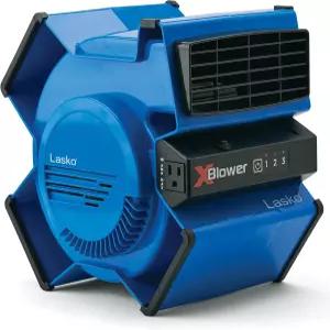 냉각 환기 배기 및 건조를 위한 Lasko X-Blower 고속 피벗 유틸리티 송풍기 팬 AC 콘센트 차단기 USB