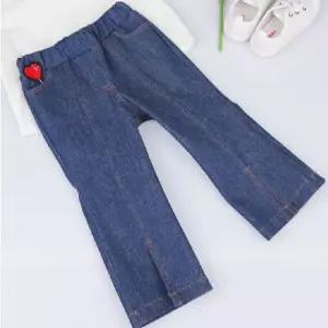 1개 Pants 패턴인 실물 아동복패턴 세미부츠컷 바지만들기 도안