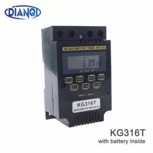 220V LCD 디지털 주간 프로그래머블 제어 전원 타이머 스위치 시간 릴레이 KG316T