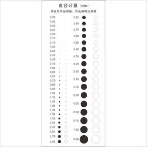 고정밀 포인트 와이어 게이지 포인트, 얼룩 게이지, Kafilin 눈금자 캘리퍼스 측정, 140x60mm