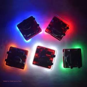 LED 효과 전자 키트를 호흡하는 초보자를 위한 스윙 흔들리는 주사위 키트 Green