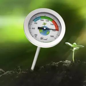 스테인레스 스틸 50cm 퇴비 토양 온도계 테스터 정밀 물리적 감각 온도 측정 프로브 도구 Outdoor tester