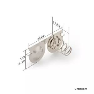 듀얼 AA, CR2 배터리 접점 스프링 2셀 커넥터 SbM-5237 100PCS