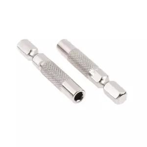 2pcs 육각 섕크 6.35mm ~ 4mm 인서트 비트 어댑터 전기 스크루 드라이버 소켓