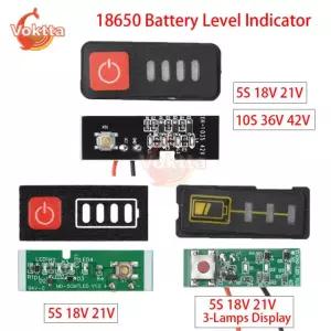 5S 10S 18V 21V 36V 42V 배터리 용량 표시기 LED 전원 디스플레이 모듈 10S 36V 42V