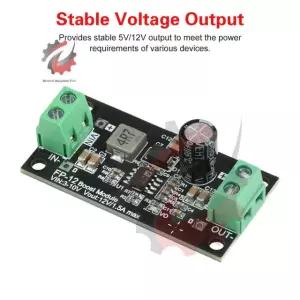 20W 저열 부스트 전원 모듈 5V 3A 12V 1.5A 출력 임베디드 시스템 저전압 응용 12V