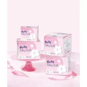 매장정품 KLEANNARA 순수한면 생리대 실키소프트 중형 16P x 3팩 BEST 구성전
