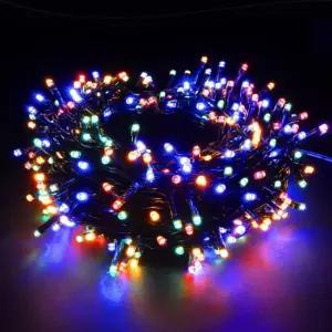 PMS 00000 LED 크리스마스 조명 8가지 모드의 저전압 요정 스트링 엑스맥스 트리 가든 홈 파티 할로윈 페스티벌 데코(혼합 색상 00 LED)에 100 LEDs