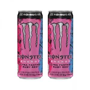 매장정품 MONSTERENERGY 몬스터 에너지 루비레드 355CAN X24