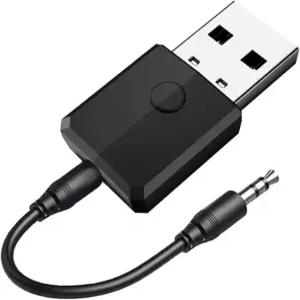 이소벨 USB 블루투스 50 송신기 수신기 4in 미니 무선 오디오 어댑터 TV PC 폰 스피커 자동차/가정용 스테레오 시스템용 35mm AUX 전원 공급 장치 Small