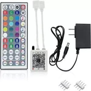 KEXU 44 주요 RGB LED 스트립 조명 IR 리모컨 라이트 스트립용 조명용 24V 전원 어댑터