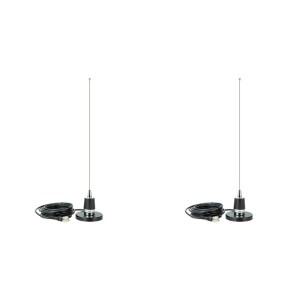TODAY-BUY 2X NMO 안테나 NB90 NMO 마그네틱 마운트 베이스 5M PL259 커넥터 QYT TYT 차량용 모바일 라