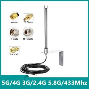1PCS FRP 2.4G 5.8G 5G 4G 3G LTE GSM 433Mhz Lora 헬륨 광부 듀얼 밴드 안테나 옴니 WiFi 야외 방수 Fiber
