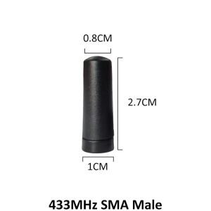 GWS 도매 5개 묶음 433mhz 안테나 미니 2dbi sma male 로라 안테나용  로라완용 RF IOT 모듈용 피그테일 외