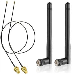 2.4GHz 5G 5.8GHz Wifi 안테나 SMA Male - I-P-E-X-1 동축 케이블 (M.2 NGFF 인텔 무선 네트워크 카드 WiFi