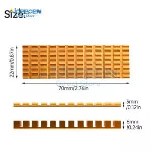 M.2 SSD 방열판 NVME NGFF 2280 하드 디스크 알루미늄 라디에이터 데스크탑 3MM black