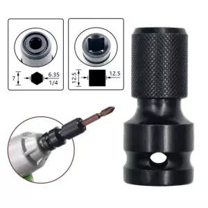 전기 렌치 컨버터 헤드, 육각 1/2-1/4 어댑터, 컨버터, 임팩트 소켓 액세서리, L4 black China Mainland