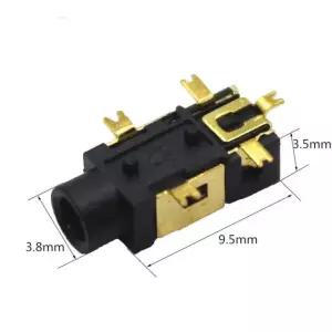 10PCS PJ-209 2.5mm 5핀 SMD 금도금 스테레오 오디오 잭 소켓(헤드폰/마이