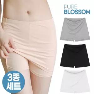 퓨어블라썸 3종세트 에어리 실키 소프트 모달 Y존 커버 2부 속바지/빅사이즈1280972
