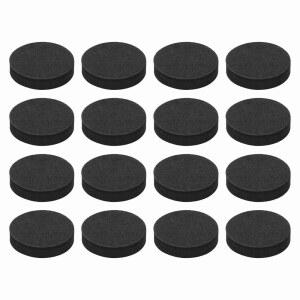 MECCANIXITY 단면 스피커 절연 패드, 35mmx8mm 원형 블랙 논 슬립 EVA 음향 폼 데크 서브우퍼 하이파이 사운드 시스템용 진동 방지 베이스, 16팩