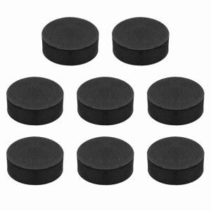 MECCANIXITY 단면 스피커 절연 패드, 55mmx20mm 원형 블랙 논 슬립 EVA 음향 폼 데크 서브우퍼 하이파이 사운드 시스템용 진동 방지 베이스, 8팩